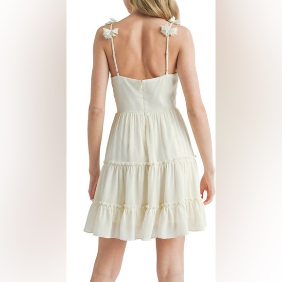 All in Favor 3D Flower Strap Minidress - Picture 2 of 7